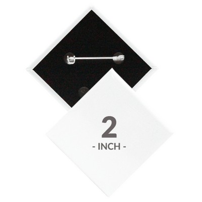 2 X 2 Inch Diamond Custom Buttons