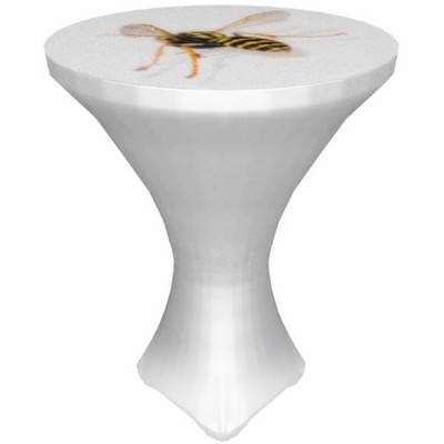White Bar Top Stretch Cover w/ logo 36"x42"