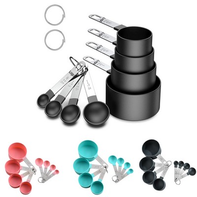 Nesting Measure Cups & Spoons w/Stainless Steel Handle