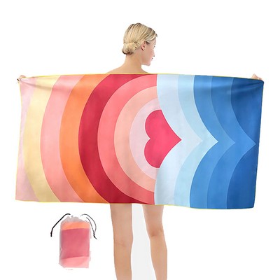 Sublimation Microfiber Beach Towel (63" x 31")
