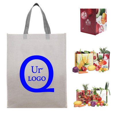 15.3 X 15.7 X 9.8 Inch Laminated Non-Woven Tote Bag