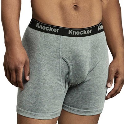 Men's Cotton Brief Boxers - Large, Two Pack, 2 Colors (Case of 144)