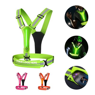 LED Reflective Vest with Storage