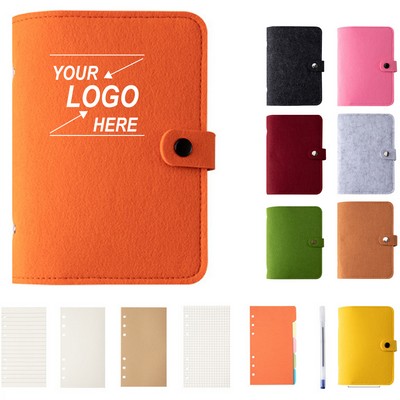 A5 Felt Cover Journal Notebook