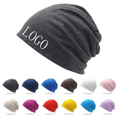 Polyester Fiber Slouchy Knitted Hat