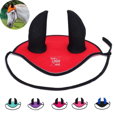 Horse Ear Cover with Breathable Mesh