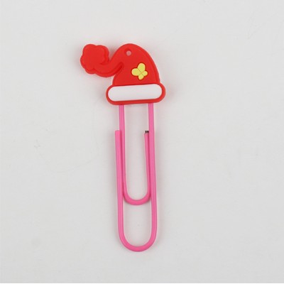 Christmas Hat Paper Clip Custom Pattern Bookmark Book Clip Paper Clasp Christmas Gift