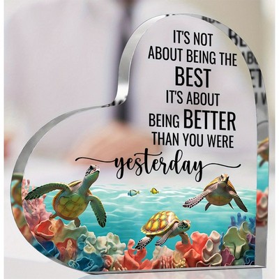 4" x 4" Acrylic Heart Gifts