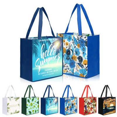 Laminated Non Woven Tote Bag (13" X 13" X 5" )