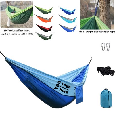 Parachute Fabric Hammock With Anti - Rollover Design