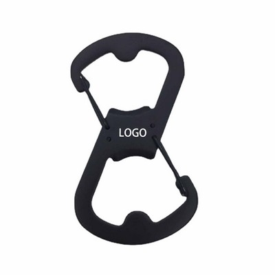 Stainless Steel Carabiner Bottle Opener for Mountaineering