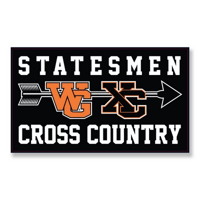 Decal On White Vinyl Material - Laminated For Extended Outdoor Use (8"X9")