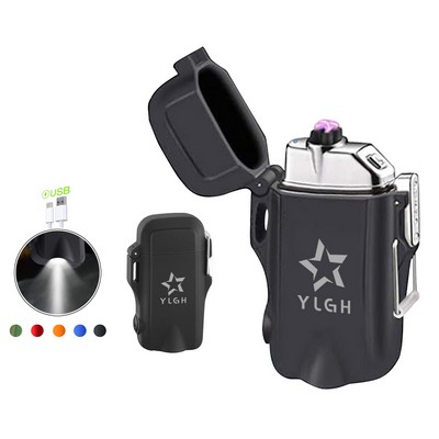 Flashlight With Electric Lighter
