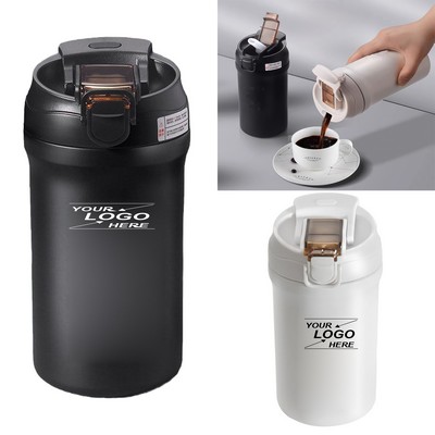 21oz Insulated Coffee Travel Mug with Lid and Straw
