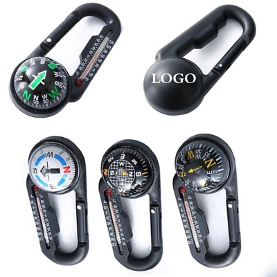 Compasses Carabiner Clip Keychain