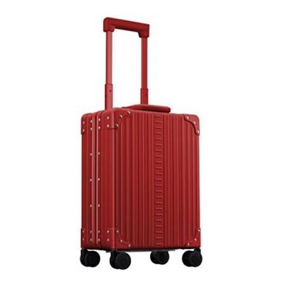 Aleon 20" Vertical Carry-On Aluminum Hardside Luggage or Business Briefcase, Ruby Red