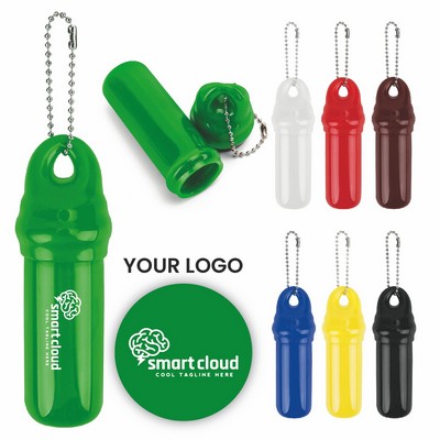 Floating Key Container with Beaded Chain