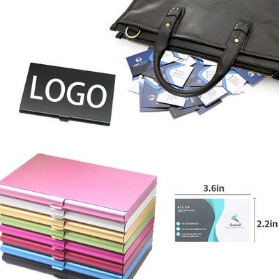 Portable Aluminum Business Card Case