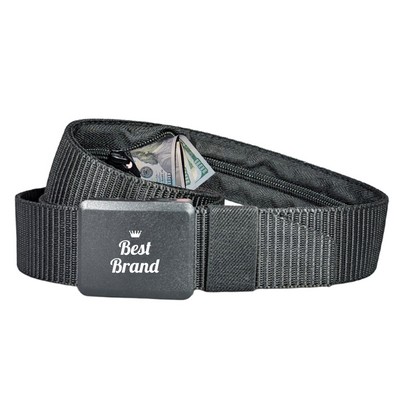 Square Plate Buckle Combo of Wallet and Belt