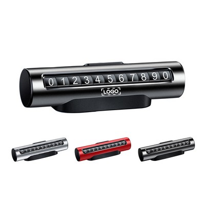 Temporary Parking Number Plate