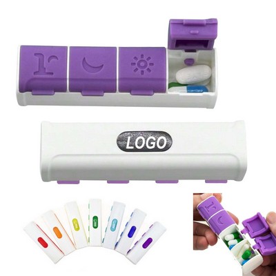 4-Compartment Portable Pill Organizer.
