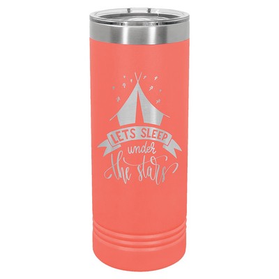 Polar Camel 22 oz. Skinny Tumbler with Slider Lid
