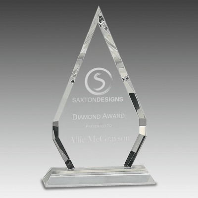 Crystal Diamond on Pedestal Base