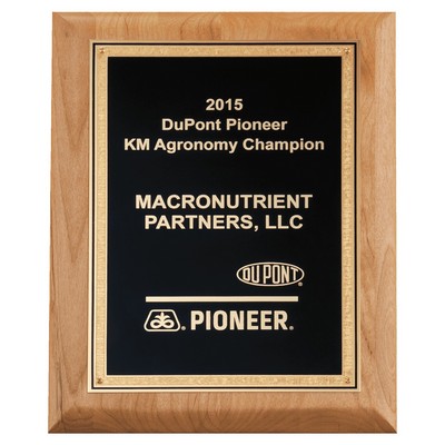 Natural Alder Plaque with Florentine Plate