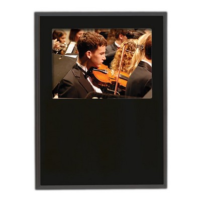 Matte Black Finish Slide-In Frame Plaque w/7" x 5" Window