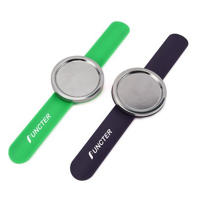 Silicone Wrist Strap W/ Round Shaped Magnetic Bracelet