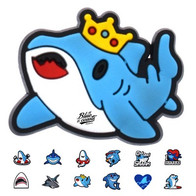 Cartoon Shark PVC Shoes Charms