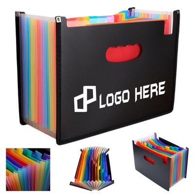 Pp Plastic File Folder W/ 13 Pockets