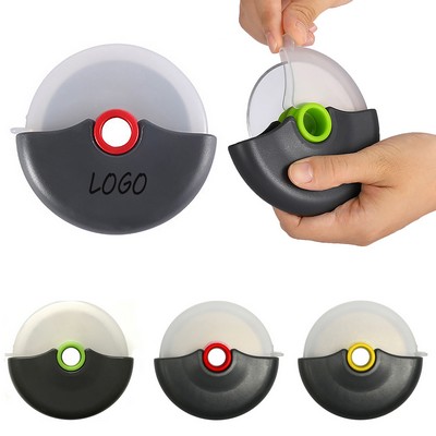 High - Quality Stainless Steel Pizza Cutter with Protective Cover