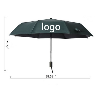 39" Custom UV Protection Automatic Open Folding Compact Umbrella MOQ50PCS
