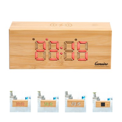 Sunrise Lamp Clock with Wireless Charger