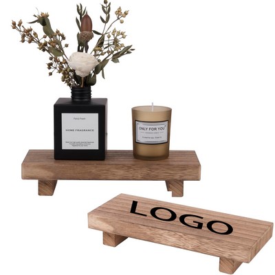 Decorative Square Wood Riser For Display Pedestal Tray