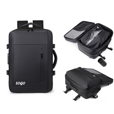 Vacuum-Compressible Business Backpack