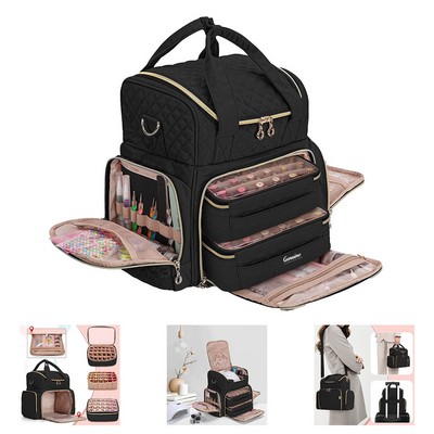 Nail Polish Bottle Organizer Backpack