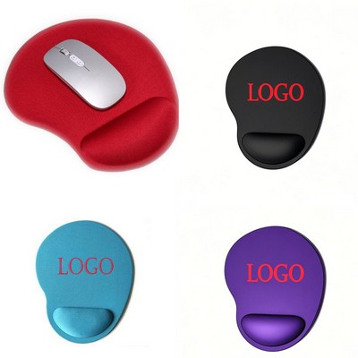 Ergonomic Rubber Mouse Pad with Wrist Support