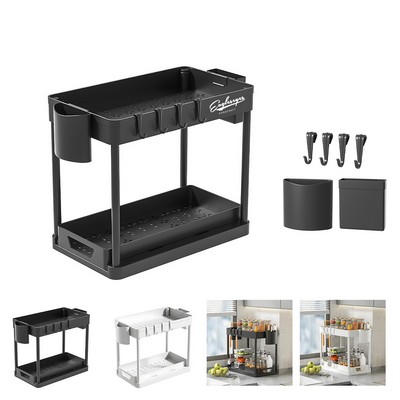 Double Sliding Sink Organizer