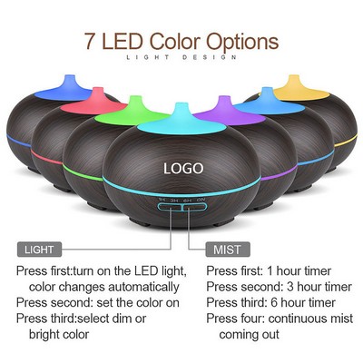 Wood Grain Essential Oil Aroma Diffuser