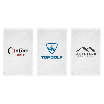 Turkish Signature Midweight White Golf Towel