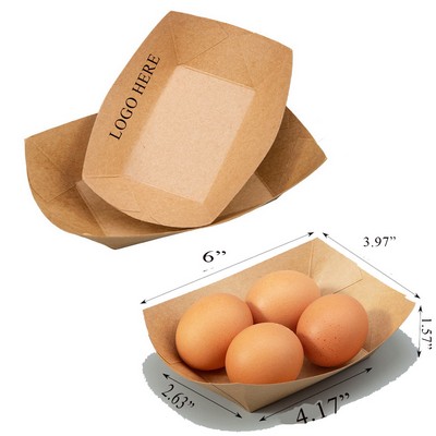 Food-grade Folding-free Kraft Paper Open Tray