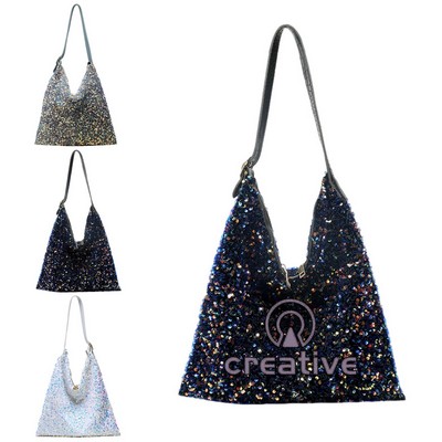 Sequined Tote Bag