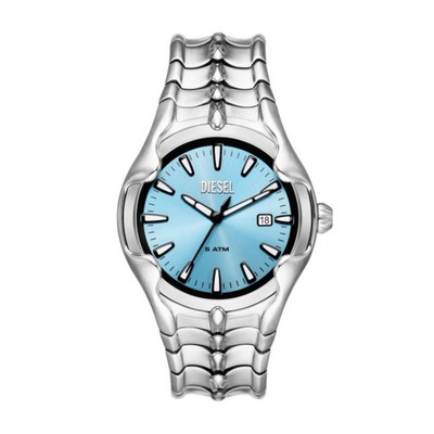 Diesel Vert Three-Hand Date Stainless Steel Watch