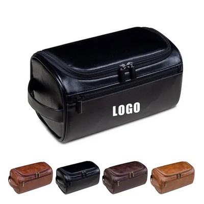 Personalized Leather Toiletry Bag for Men