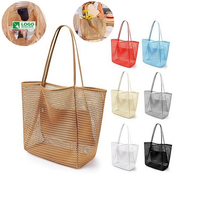 Summer Mesh Tote Beach Shoulder Bag