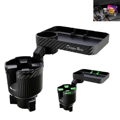 Adjustable Car Cup Holder Tray