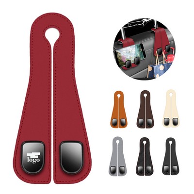 Leather Car Seat Back Hooks