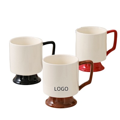 Tall Ceramic Mug with a Pedestal